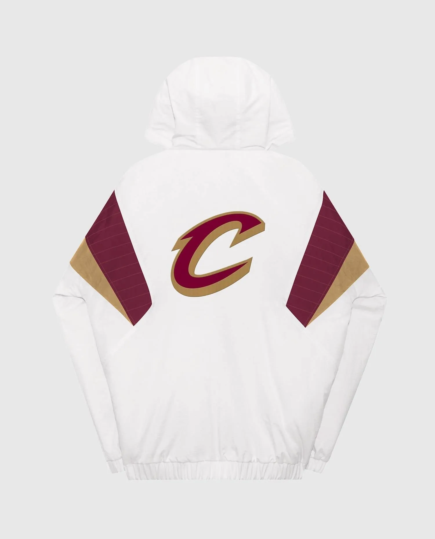Men's Cleveland Cavaliers The Breakaway Nylon Half-Zip Jacket In White