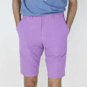 Men's Colored Plain Denim Short,Purple