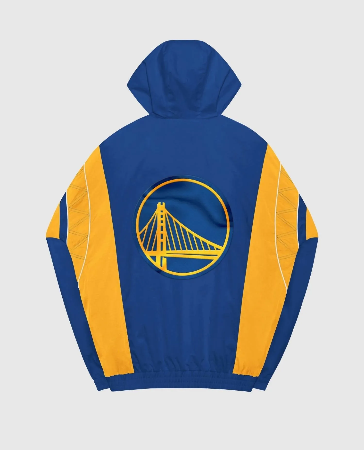 Men's Golden State Warriors Home Team Half-Zip Jacket In Blue