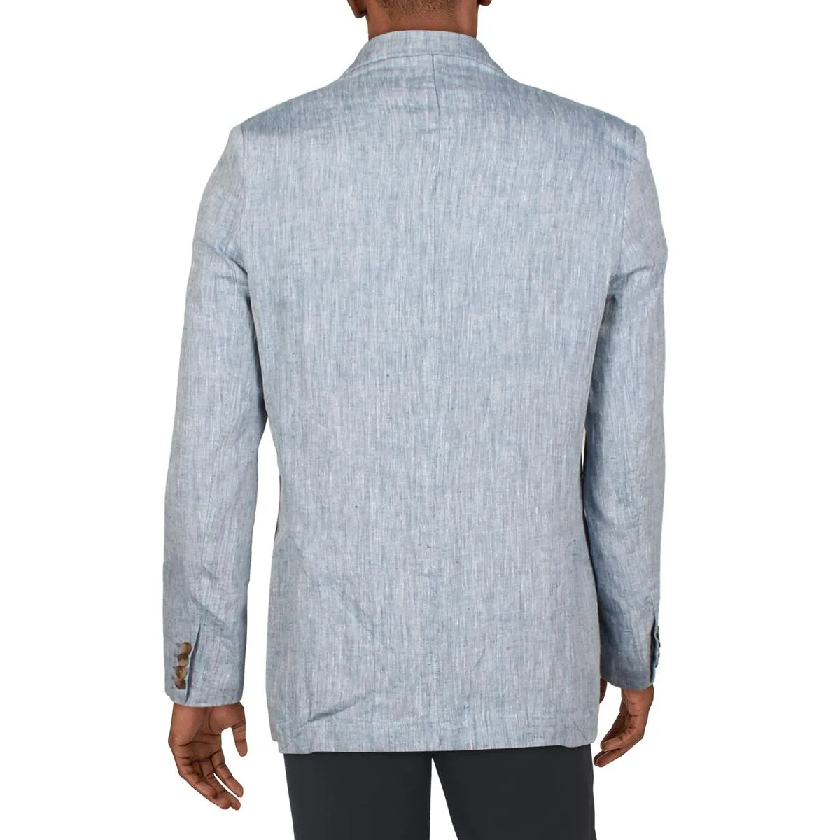 Mens Linen Suit Separate Two-Button Blazer