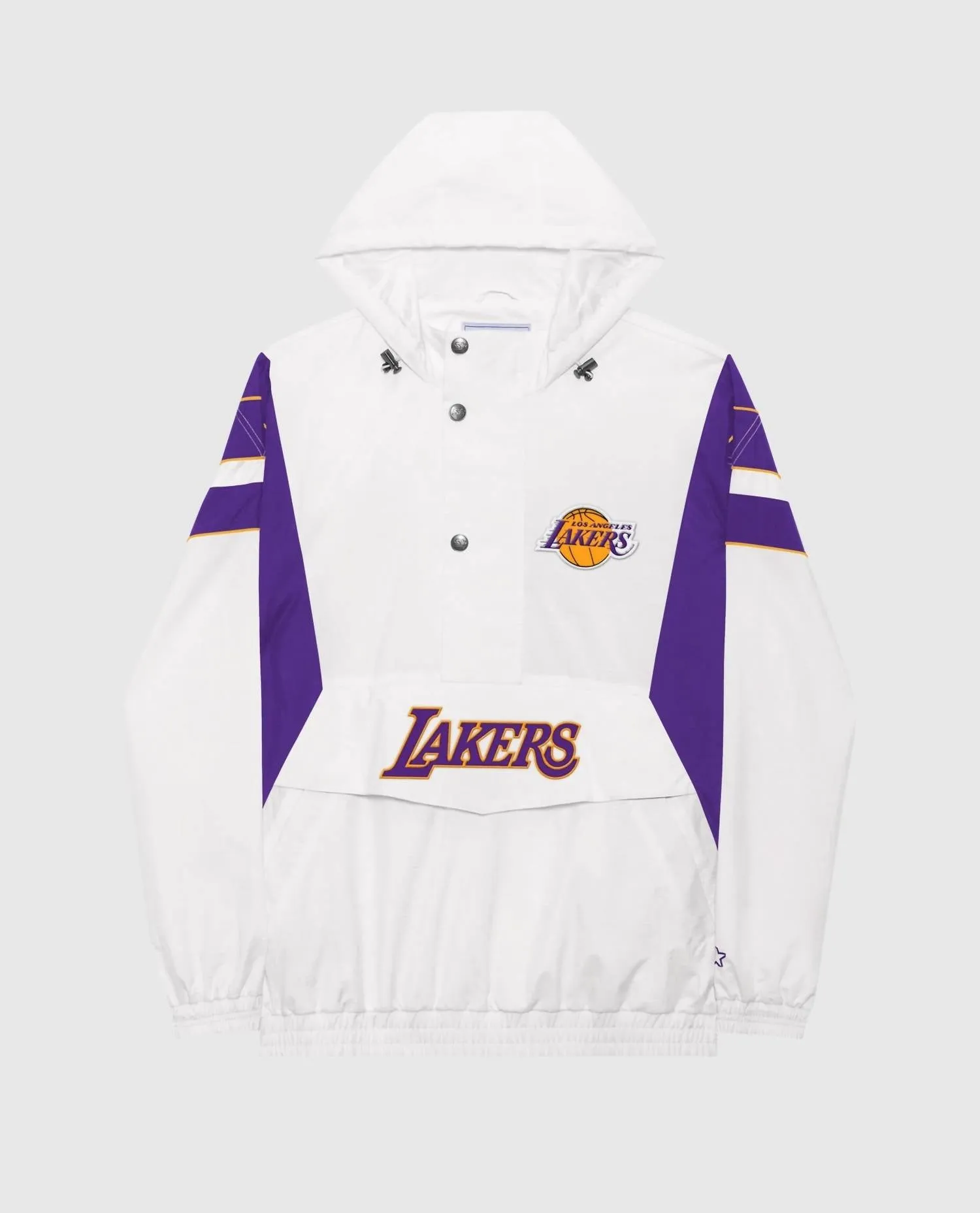 Men's Los Angeles Lakers Home Team Hooded Jacket In White
