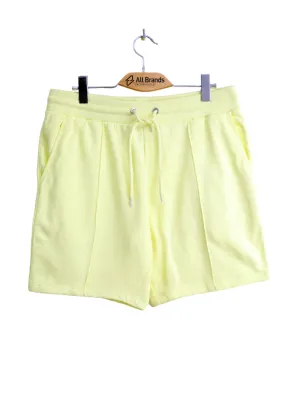 Men's Plain Solid Short,Yellow