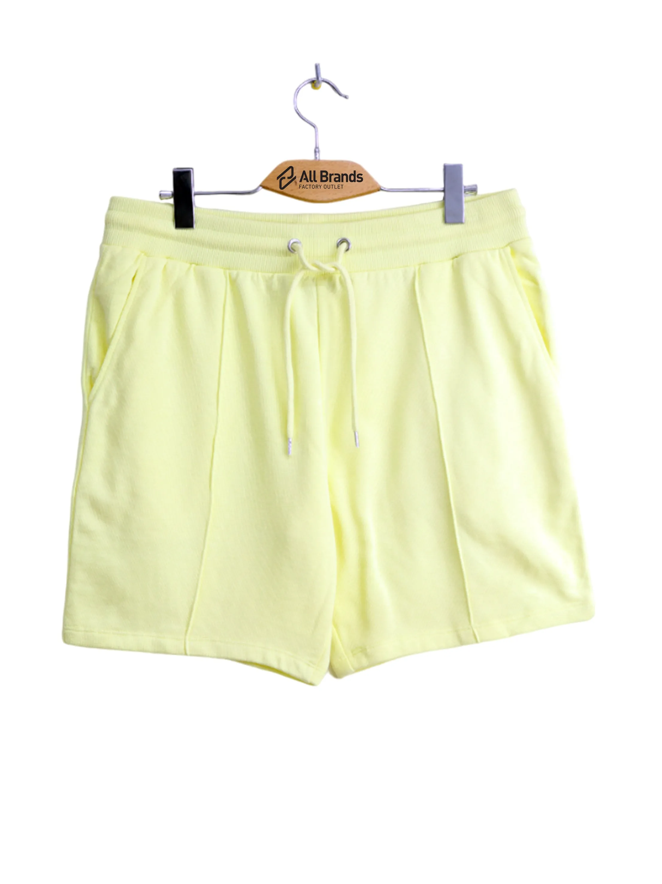 Men's Plain Solid Short,Yellow