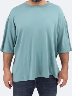 Men's Plain T-Shirt,Teal