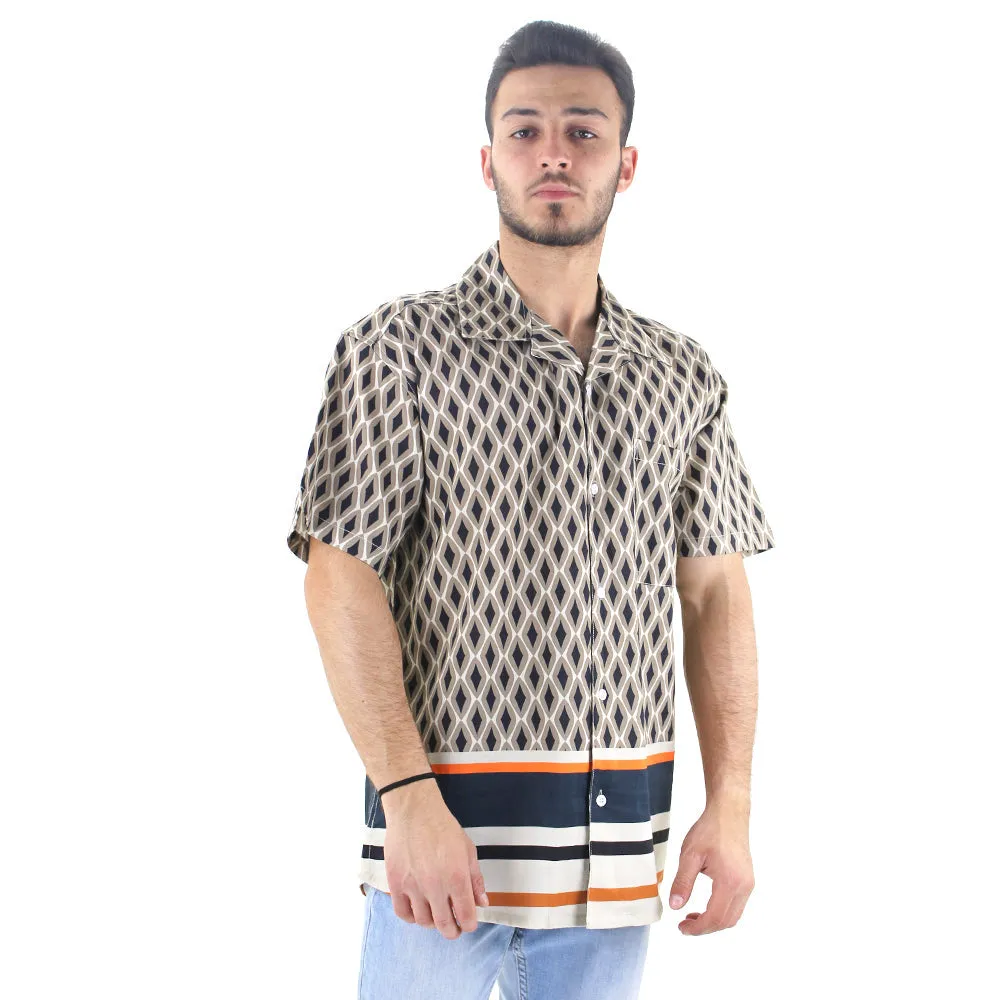 Men's Printed Chemise,Multi
