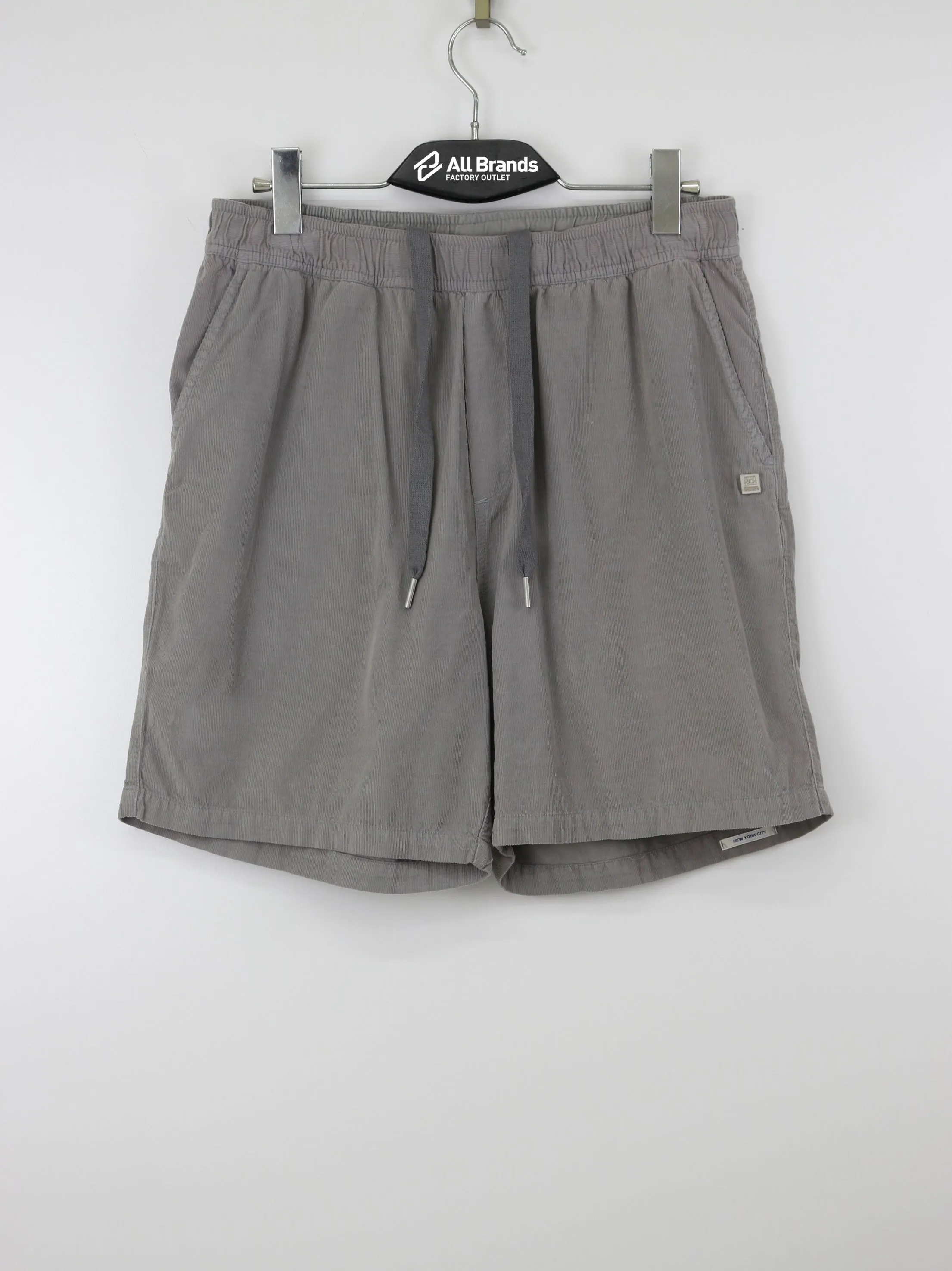 Men's Ribbed Pull On Short,Grey