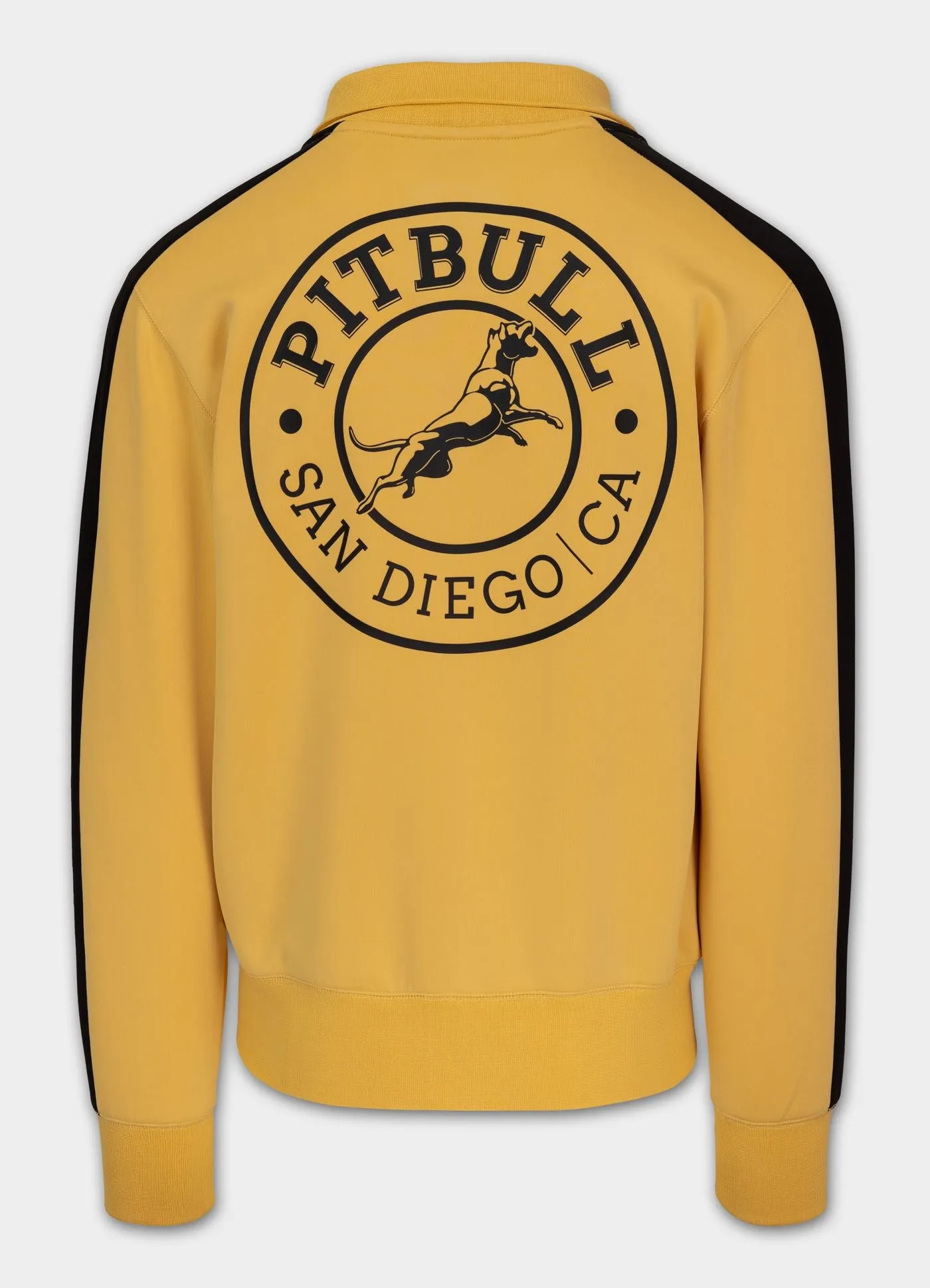 Men's Sweatjacket Oldschool SAN DIEGO CA - Pale yellow