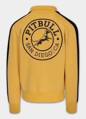 Men's Sweatjacket Oldschool SAN DIEGO CA - Pale yellow