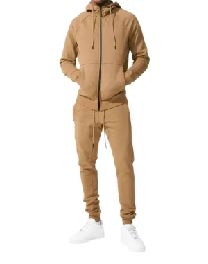 Men's Uptown Zip Up Hoodie In Mocha