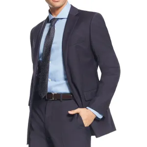Mens Wool Blend Slim Fit Two-Button Blazer