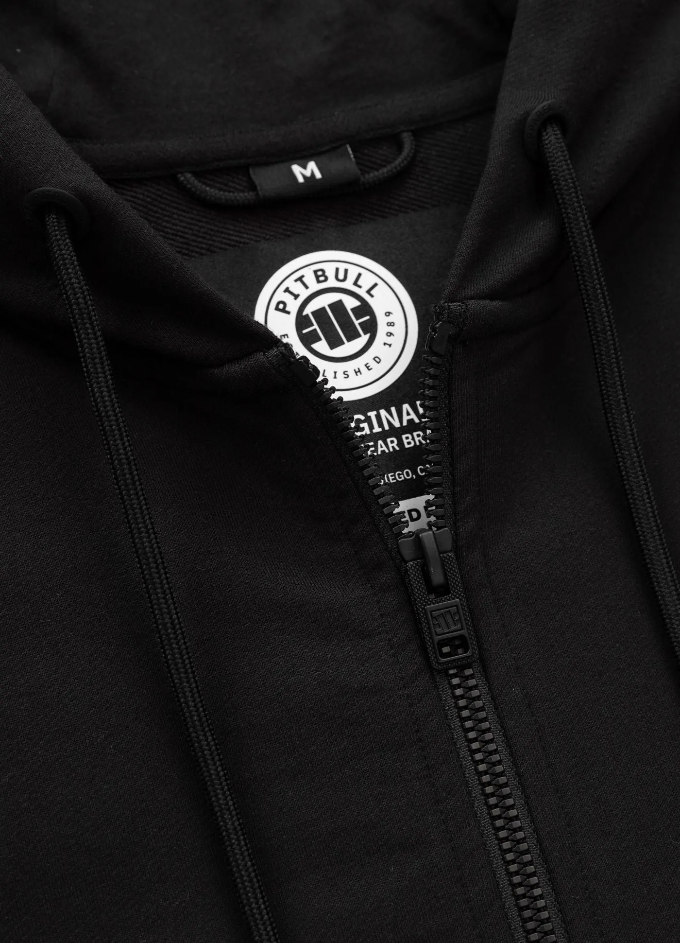 Men's Zip-up hoodie TAPE NUGGET - Black