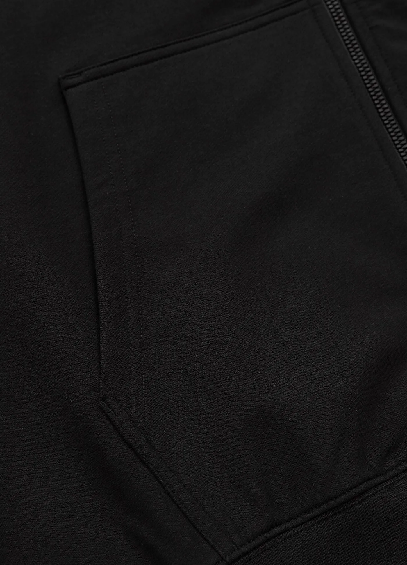 Men's Zip-up hoodie TAPE NUGGET - Black