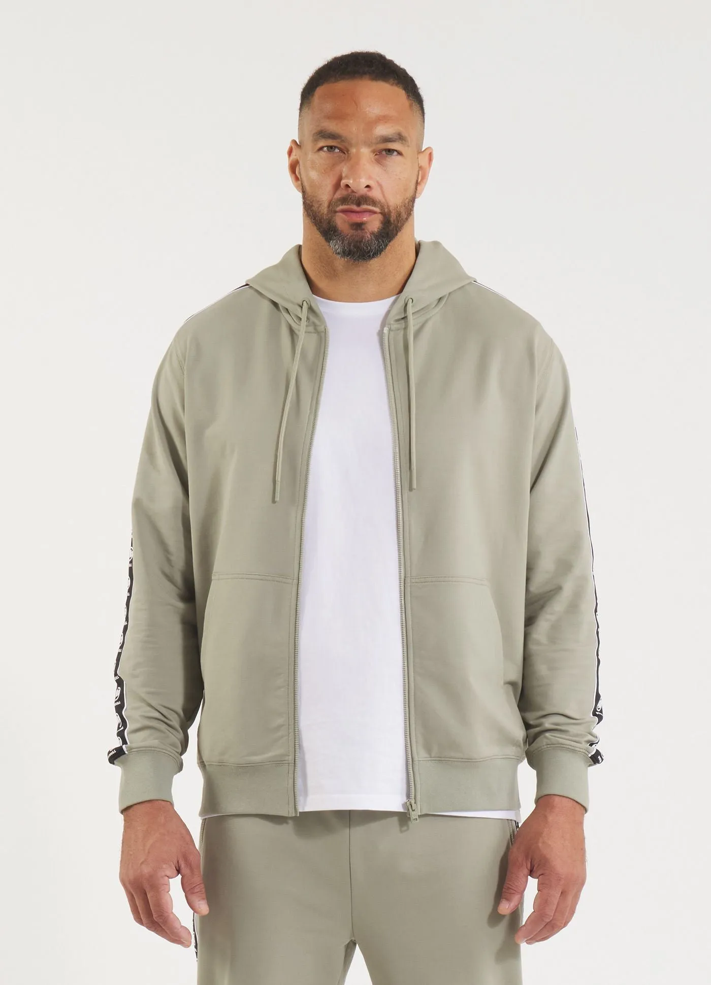 Men's Zip-up hoodie TAPE NUGGET - Dusty Salvia