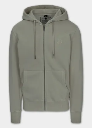 Men's Zip-up hoodie Washed Lancaster II - Gray Harbour