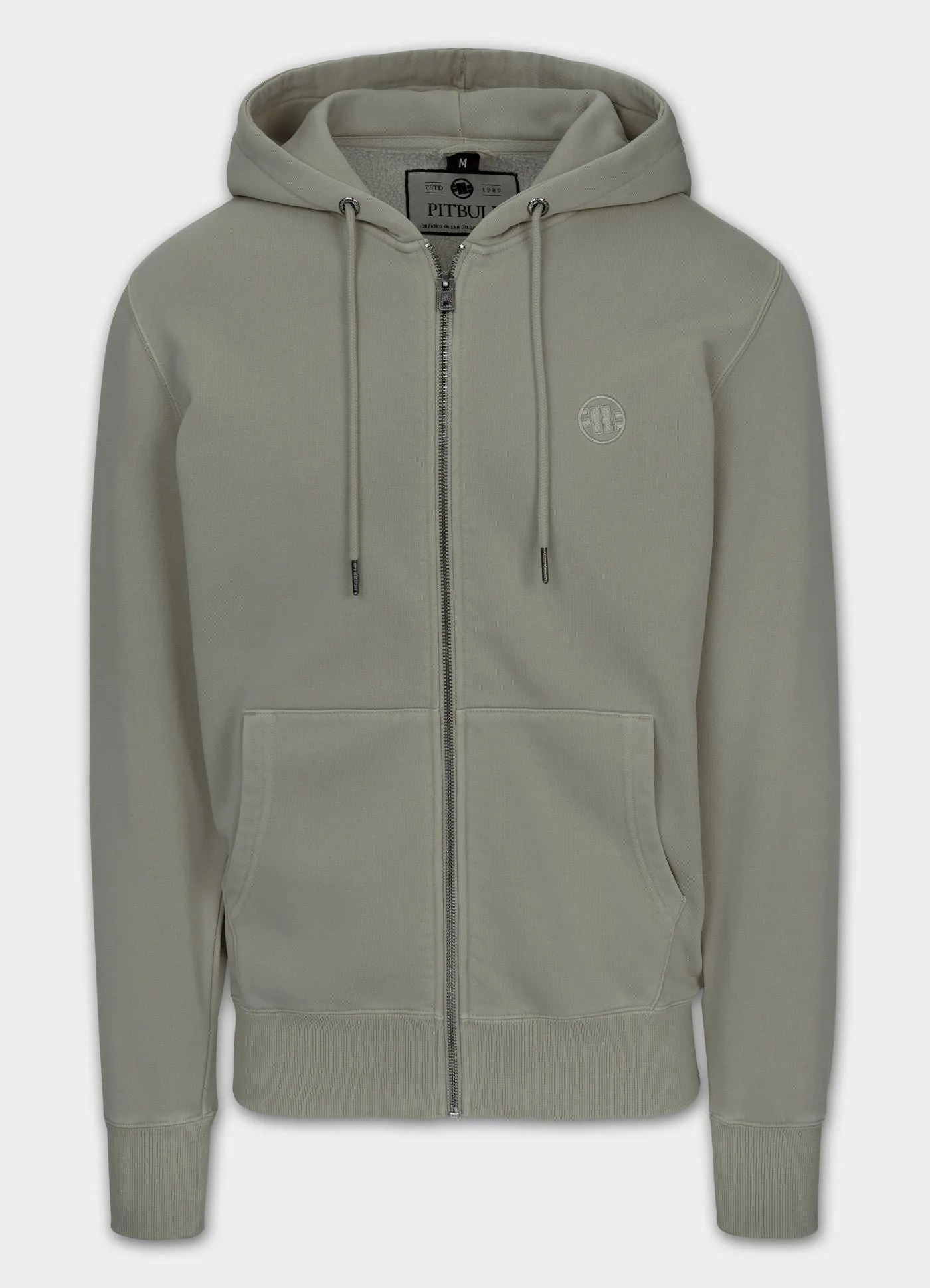 Men's Zip-up hoodie Washed Lancaster II - Gray Harbour