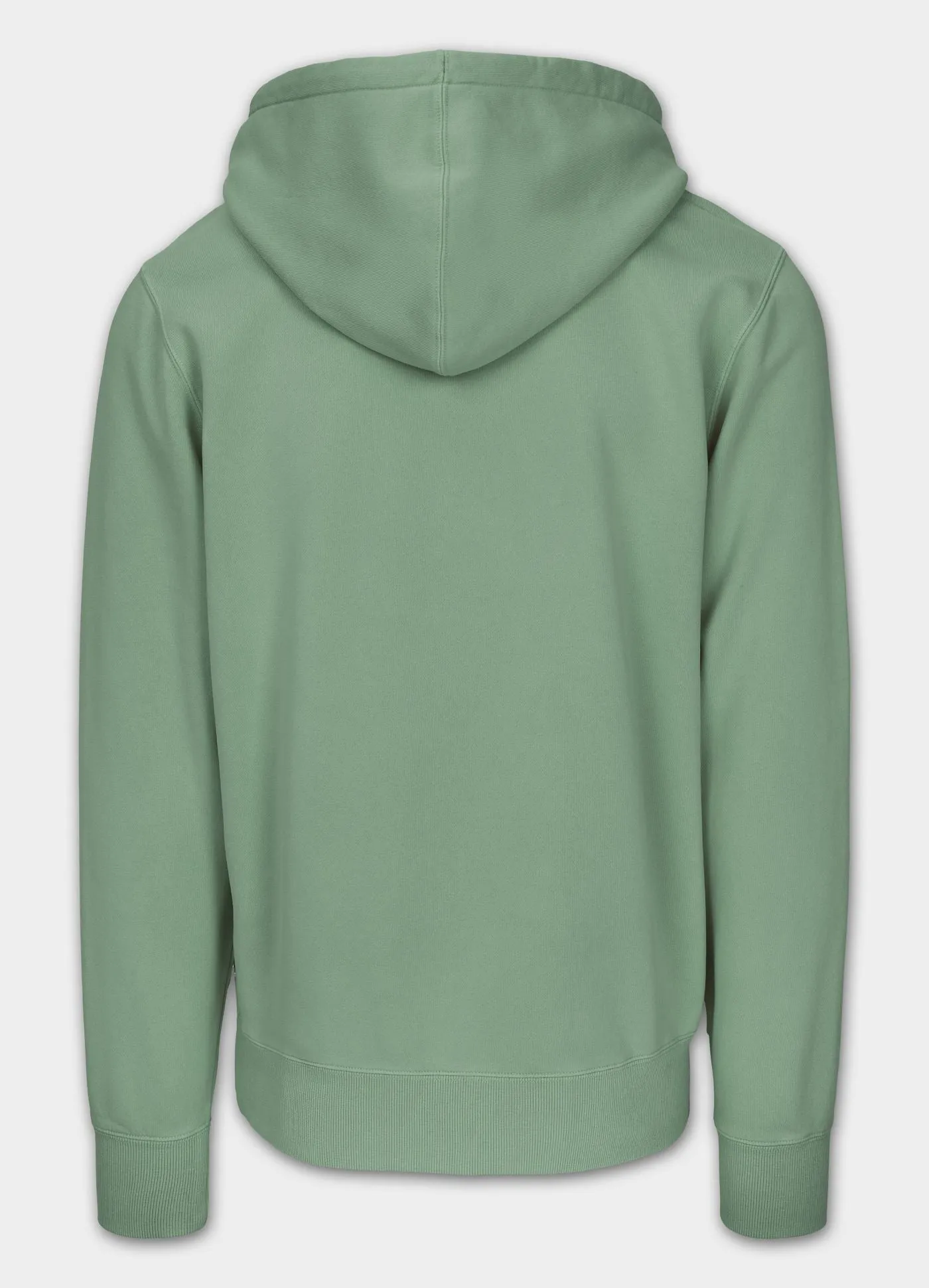 Men's Zip-up hoodie Washed Lancaster II - Sage green