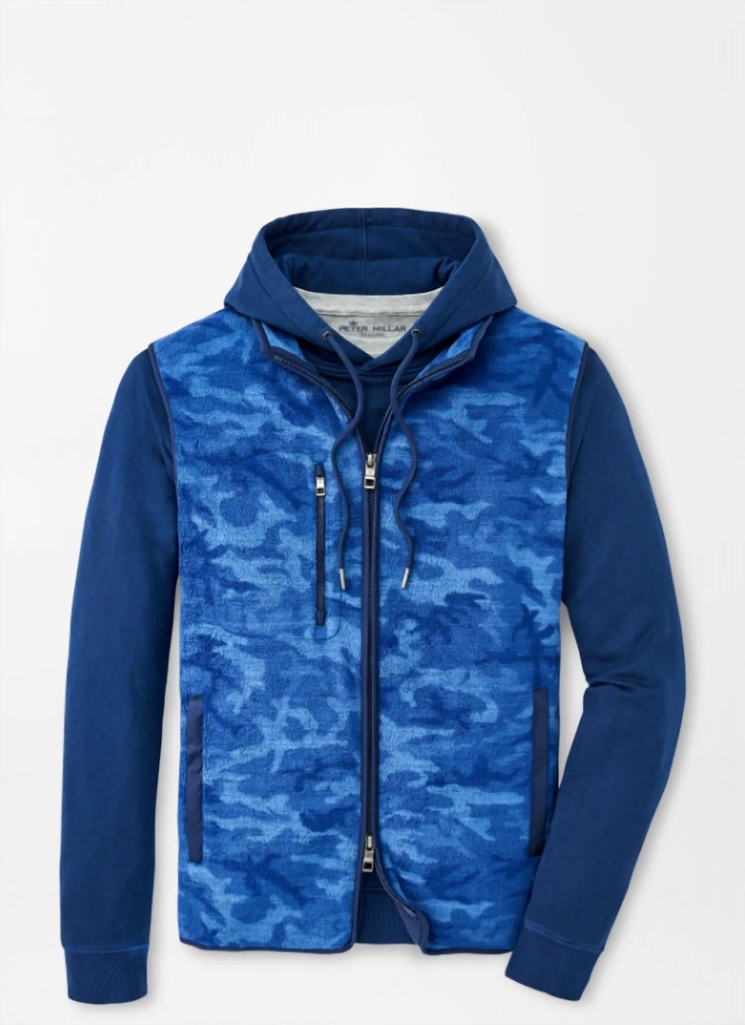 Micro Shearling Fleece Vest In Atlantic Blue