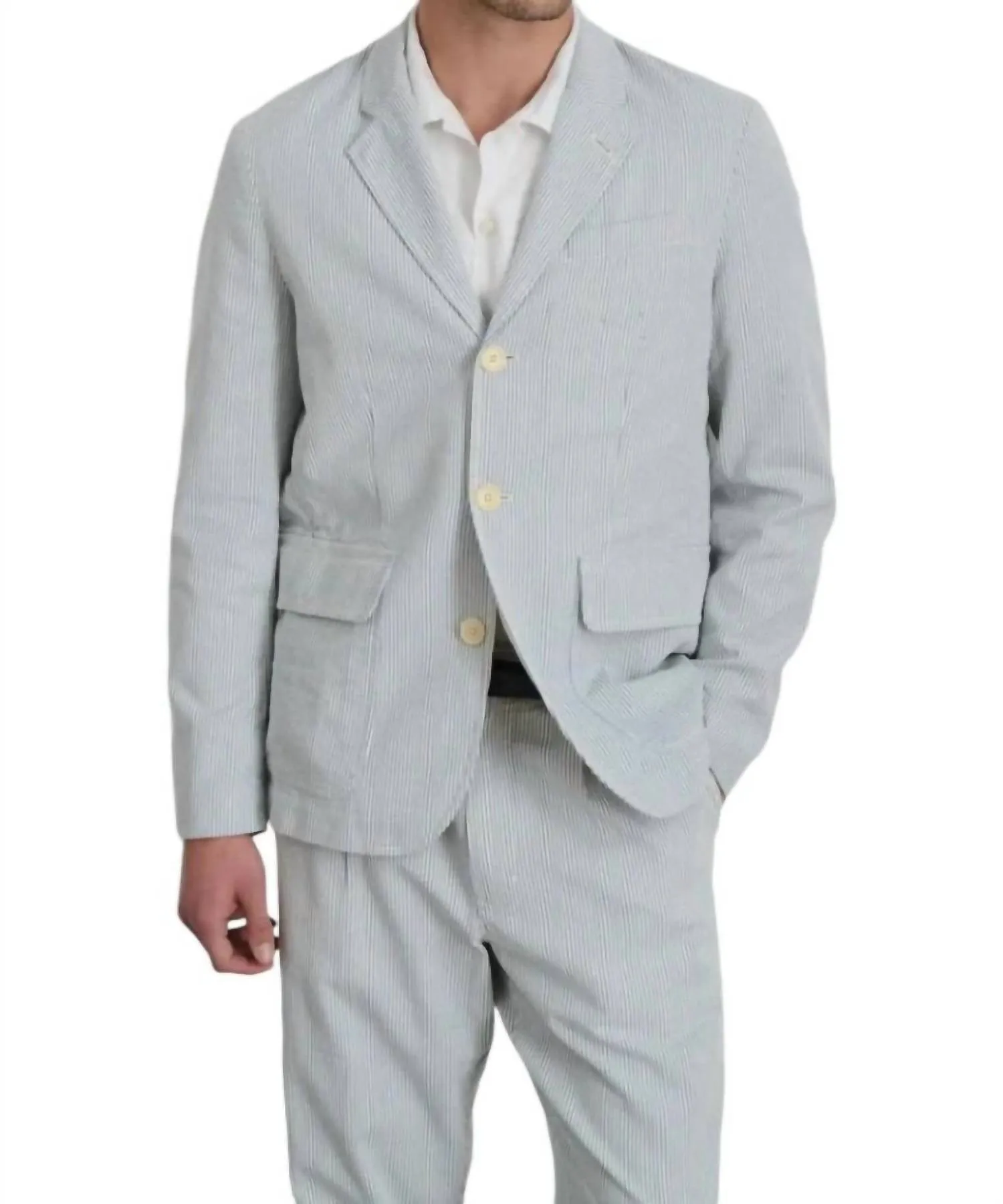 Mill Blazer In Seersucker