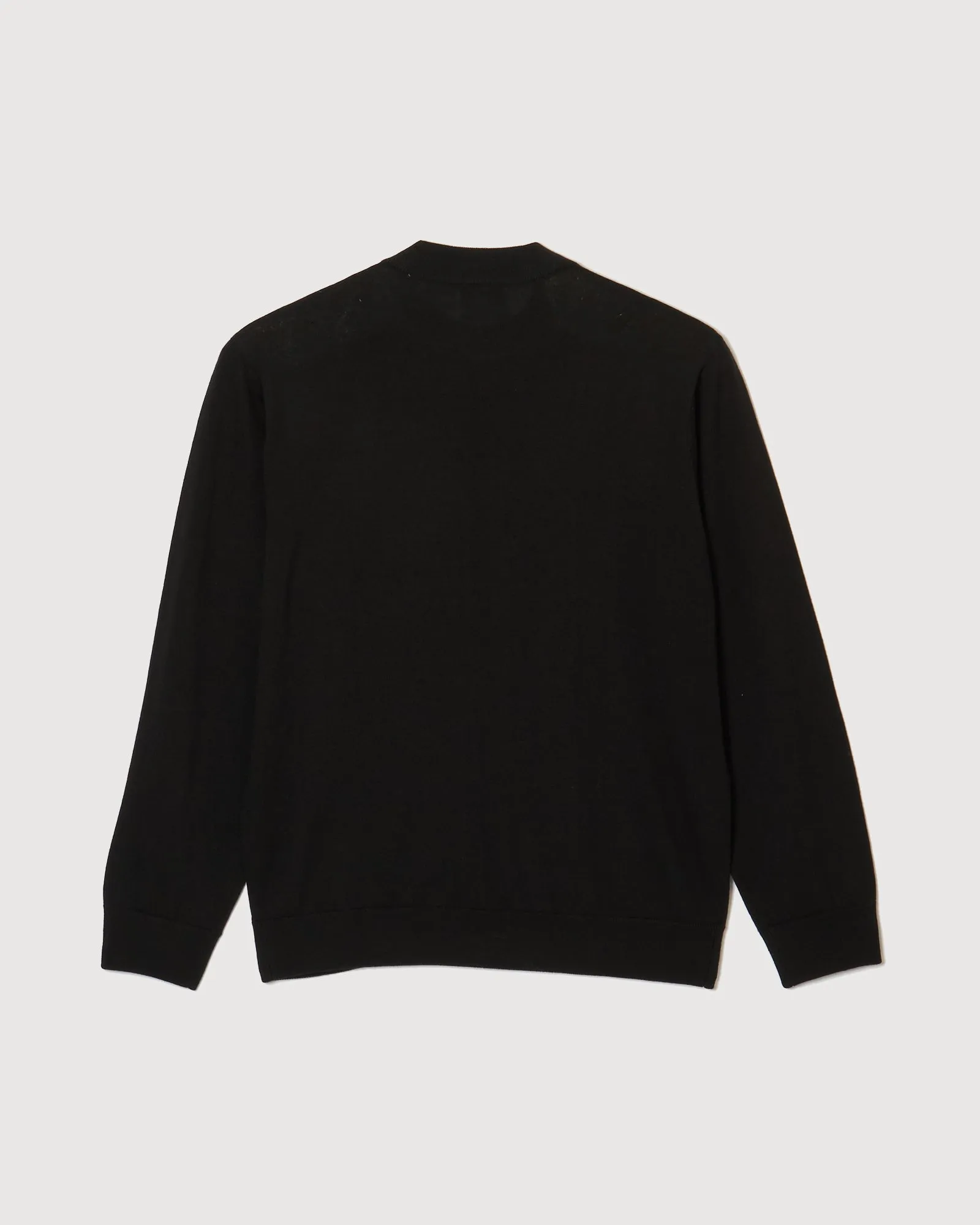 MOCK NECK L/S KNIT BLACK