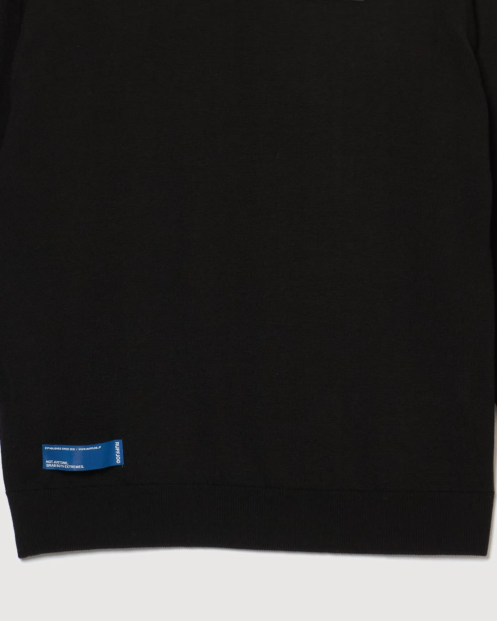 MOCK NECK L/S KNIT BLACK
