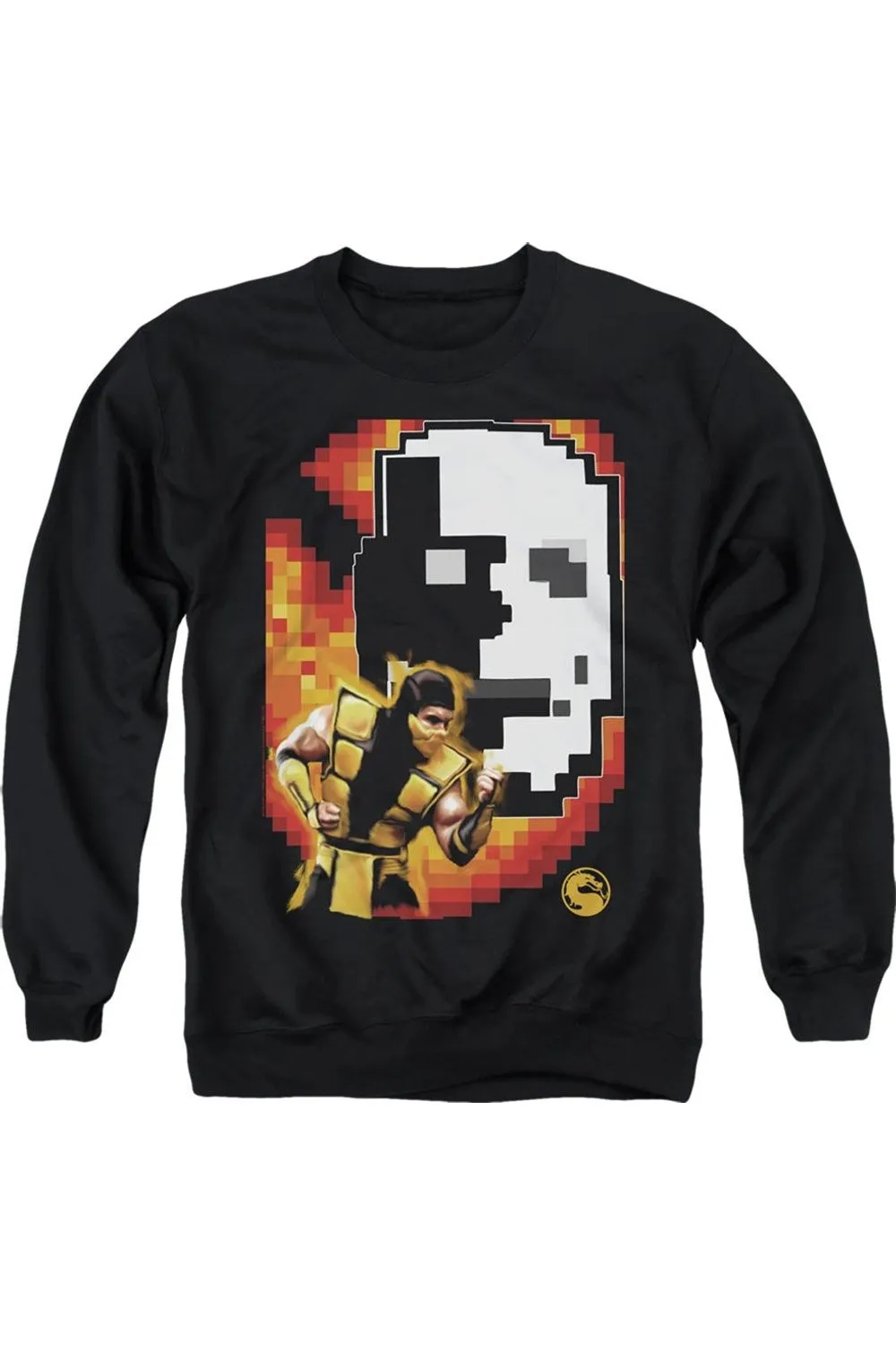 Mortal Kombat Klassic Scorpion Adult Crewneck Sweatshirt