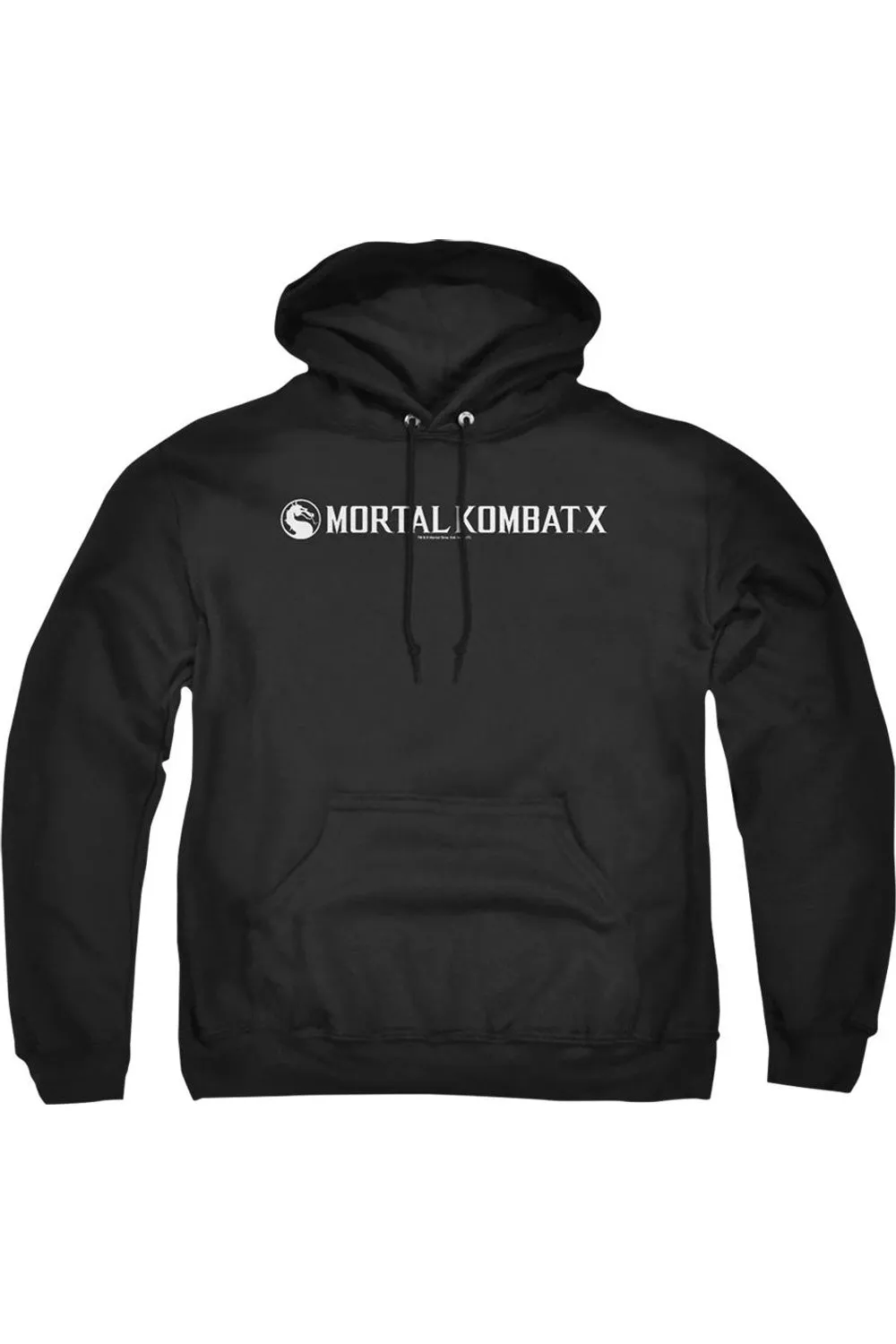 Mortal Kombat X Horizontal Logo Adult Pull Over Hoodie / Hooded Sweatshirt