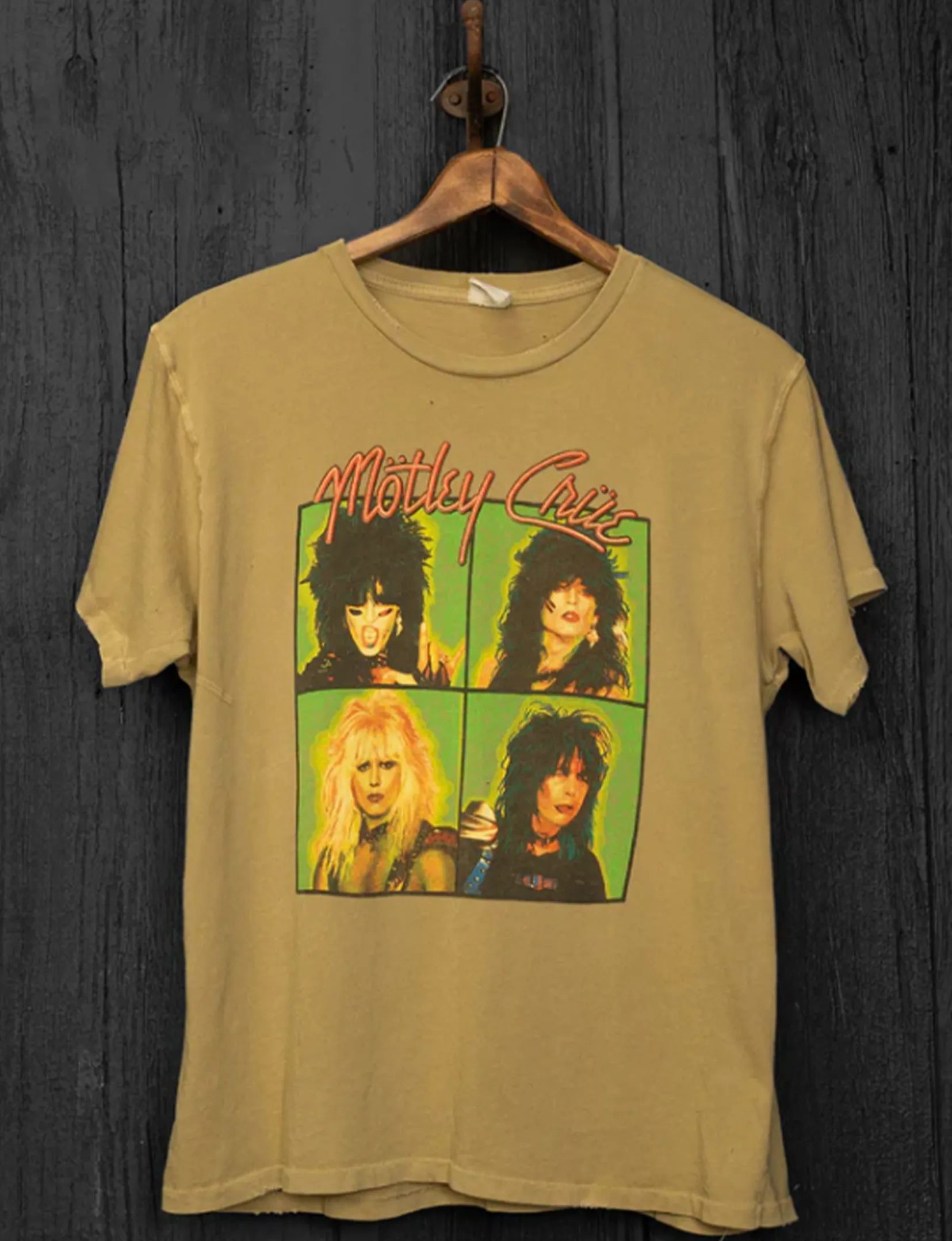 Mötley Crüe Wild Side Tee, Sand Clothing_madeworn