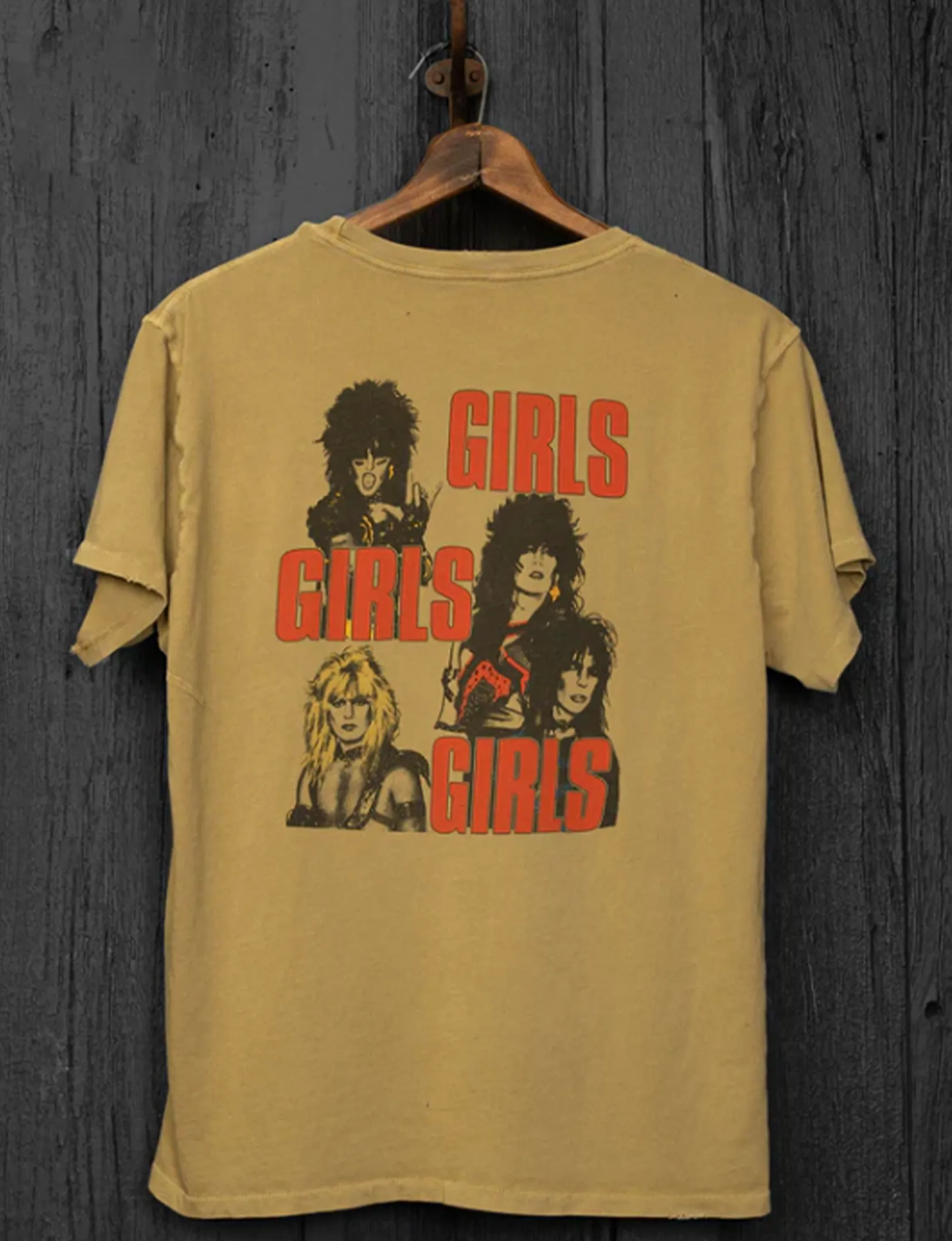 Mötley Crüe Wild Side Tee, Sand Clothing_madeworn