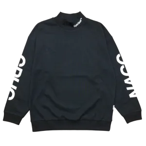 #NAGG WARM L/S MOCK NECK TEE BLACK