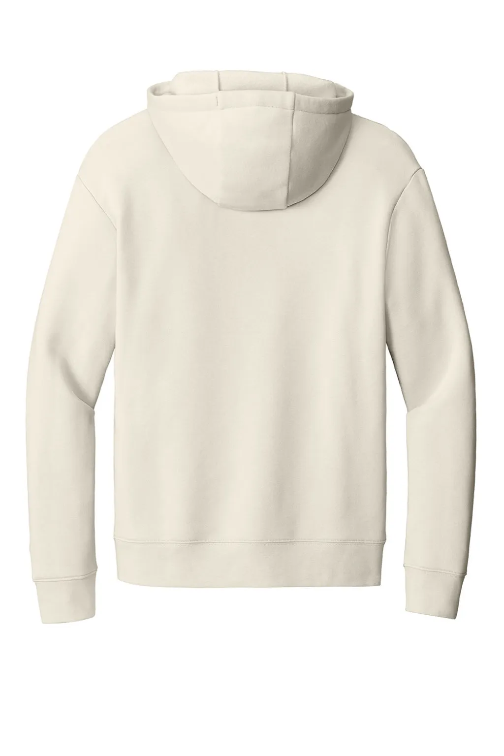 New Era Mens Heritage Fleece Full Zip Hooded Sweatshirt Hoodie w/ Pockets - Soft Beige