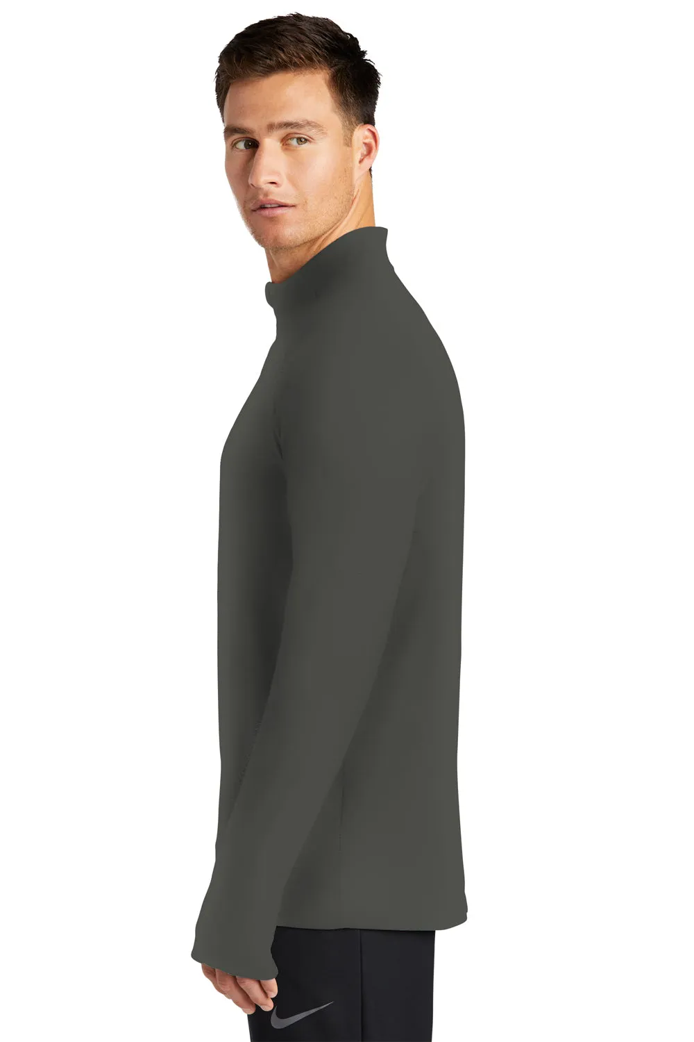 Nike Mens Element Dri-Fit Moisture Wicking 1/4 Zip Sweatshirt - Anthracite Grey
