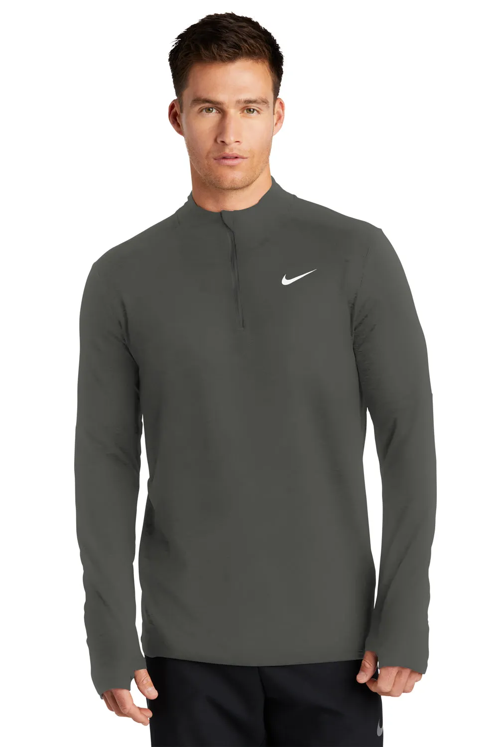 Nike Mens Element Dri-Fit Moisture Wicking 1/4 Zip Sweatshirt - Anthracite Grey