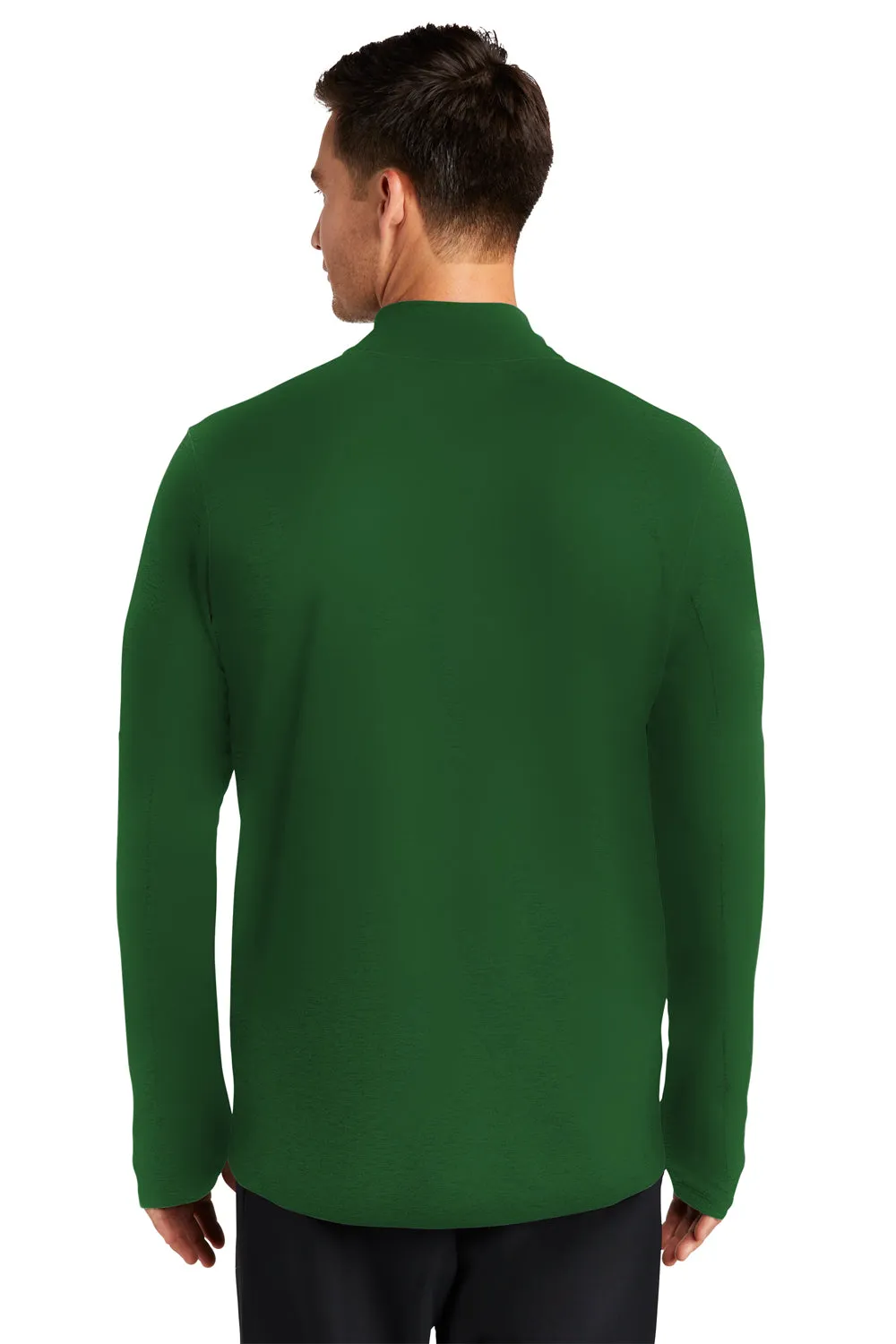 Nike Mens Element Dri-Fit Moisture Wicking 1/4 Zip Sweatshirt - Dark Green