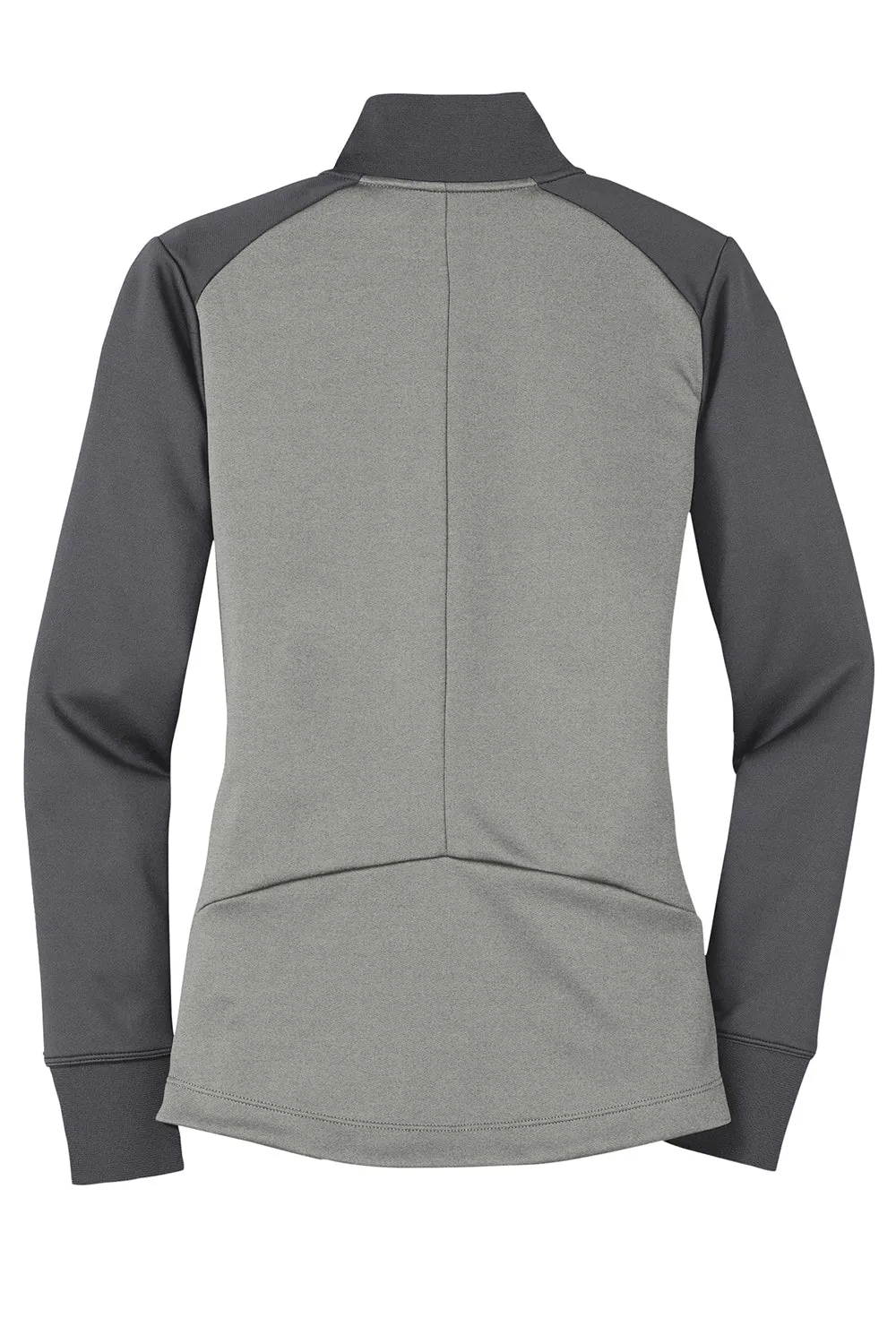 Nike Womens Dri-Fit Moisture Wicking 1/4 Zip Sweatshirt - Heather Grey/Dark Grey