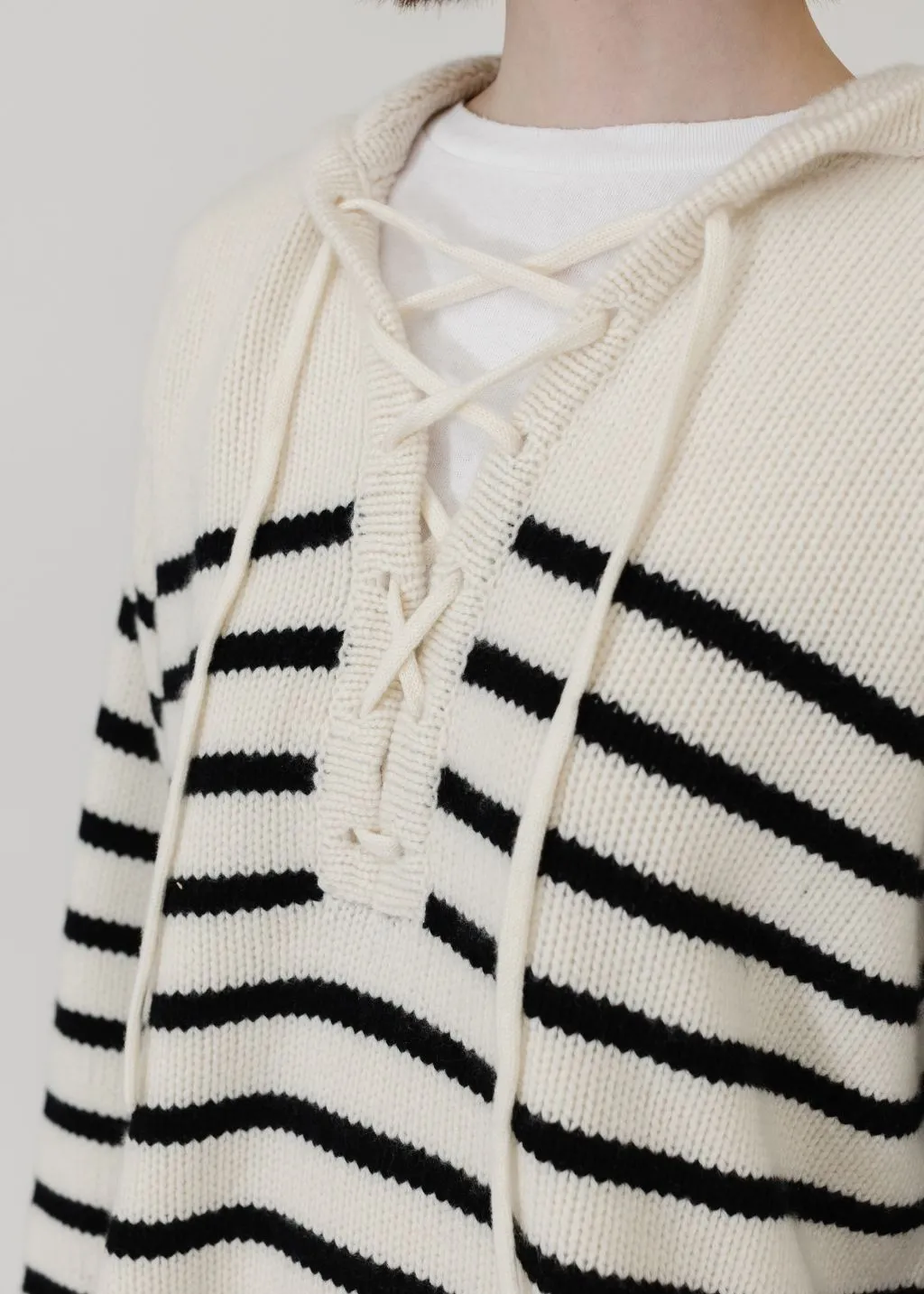 Nili Lotan Noemi Stripe Sweater in Ivory/Black Stripe Clothing_nili-lotan