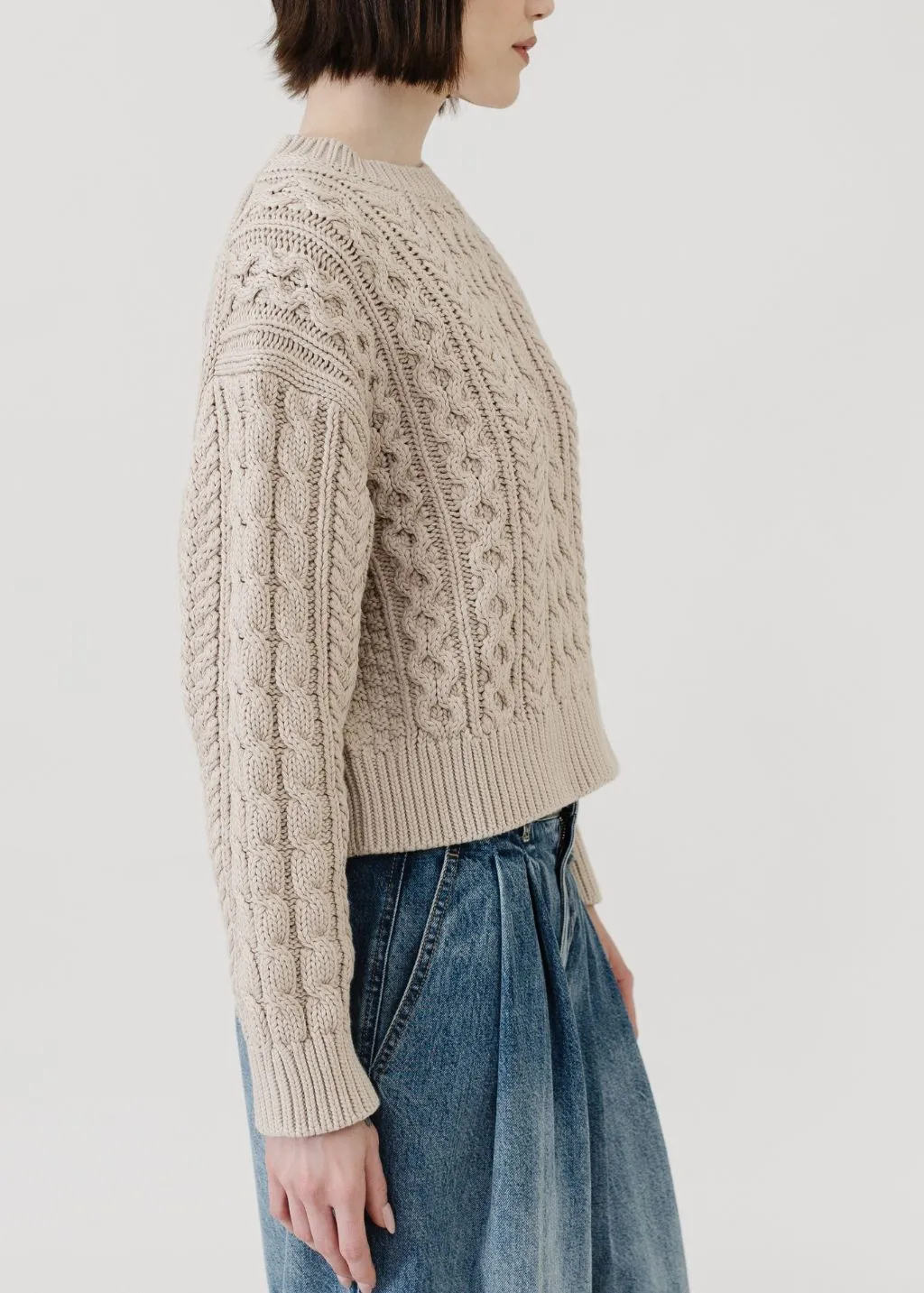 Nili Lotan Rory Sweater in Light Beige Clothing_nili-lotan