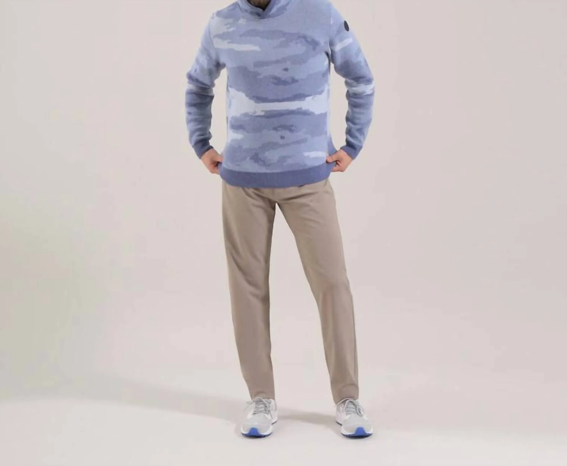 Nuovo Merino Tech Wool Hoodie In Camo