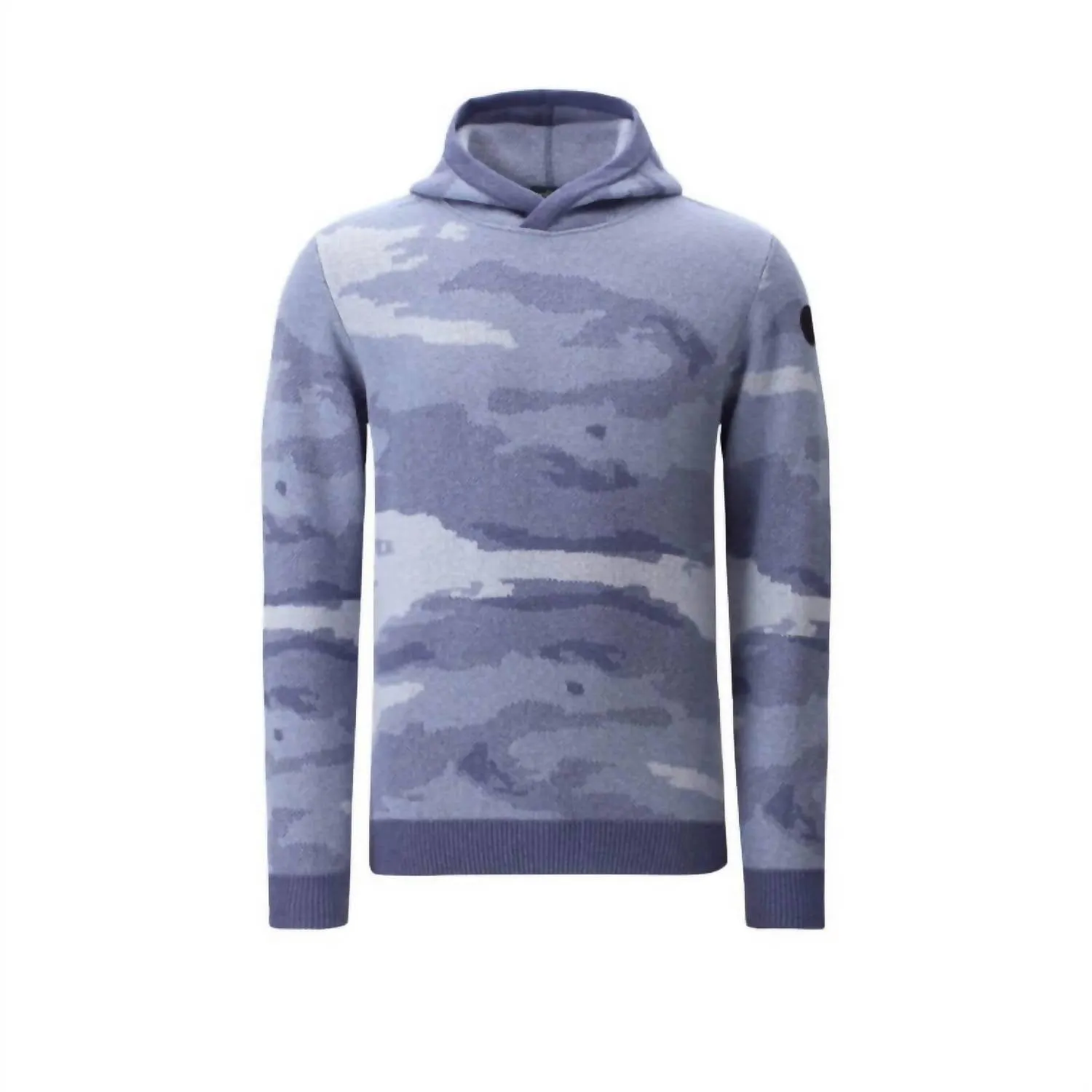 Nuovo Merino Tech Wool Hoodie In Camo