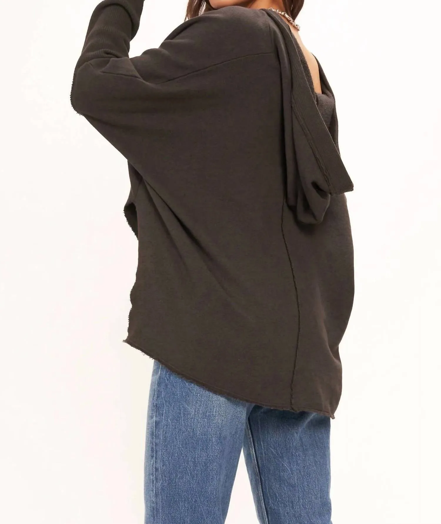 Odyssey Seamed Hoodie In Black