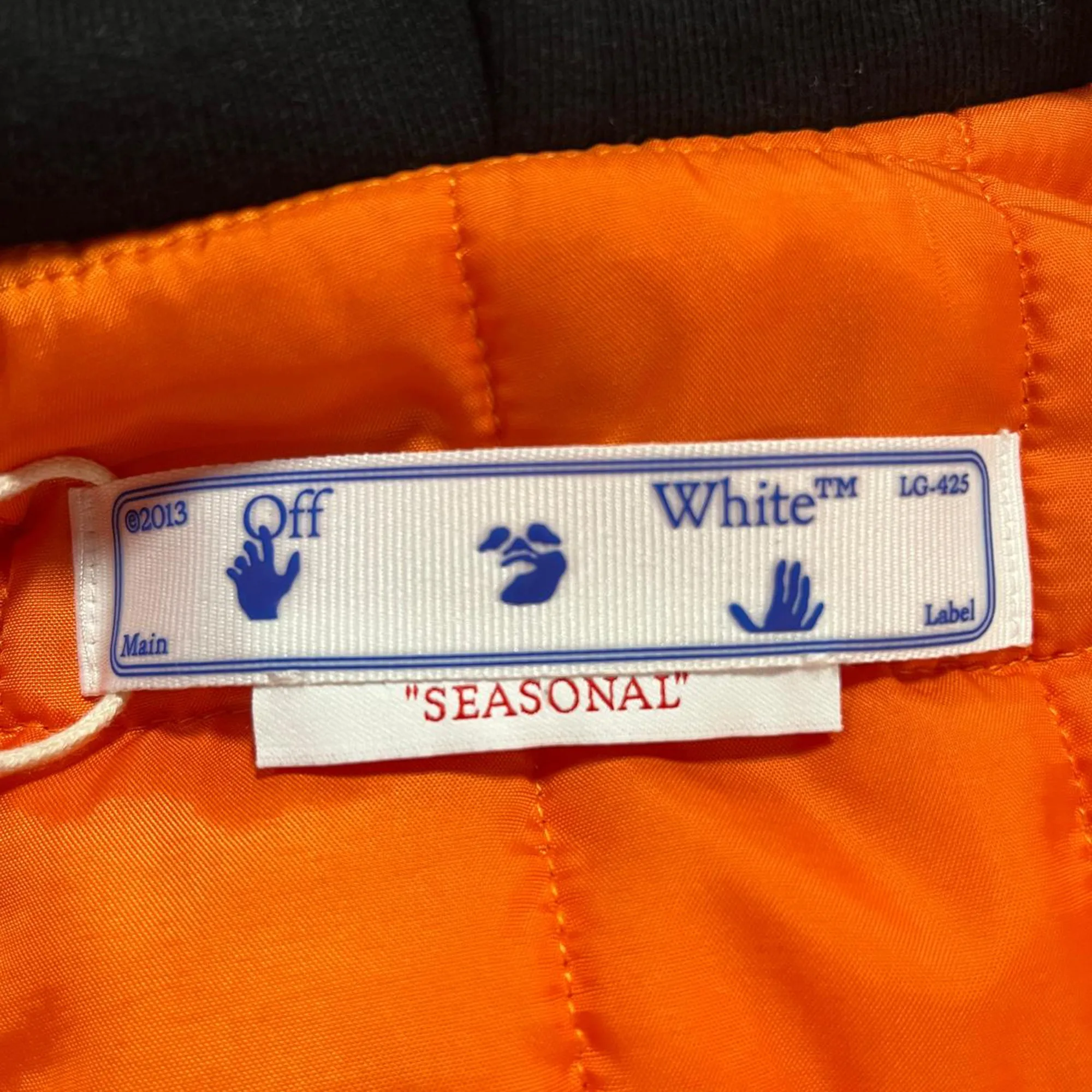 Off-White Arrow Logo Plaid Shirt Jacket in Blue and Yellow Cotton