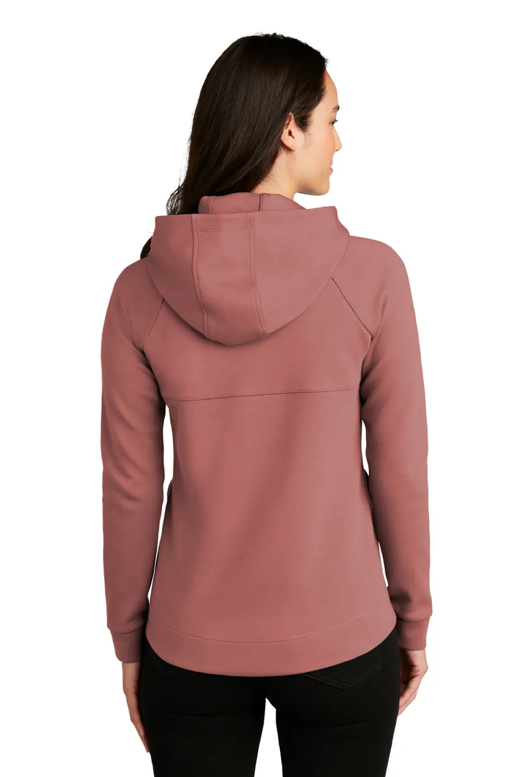 Ogio Womens Bolt Full Zip Hooded Sweatshirt Hoodie w/ Pockets - Deep Rose