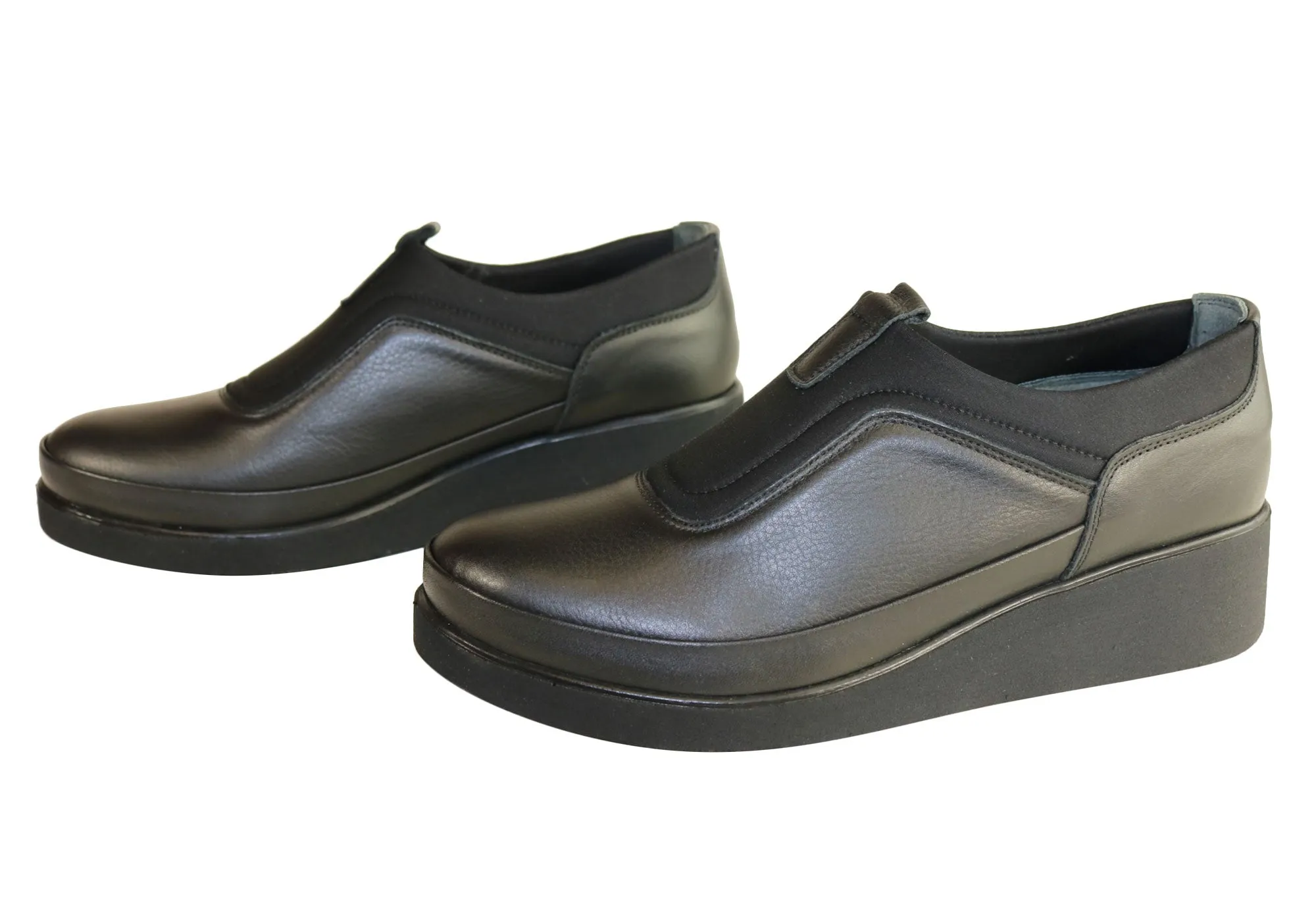 Orizonte Sydney Womens European Comfortable Cushioned Slip On Shoes Orizonte Shoes