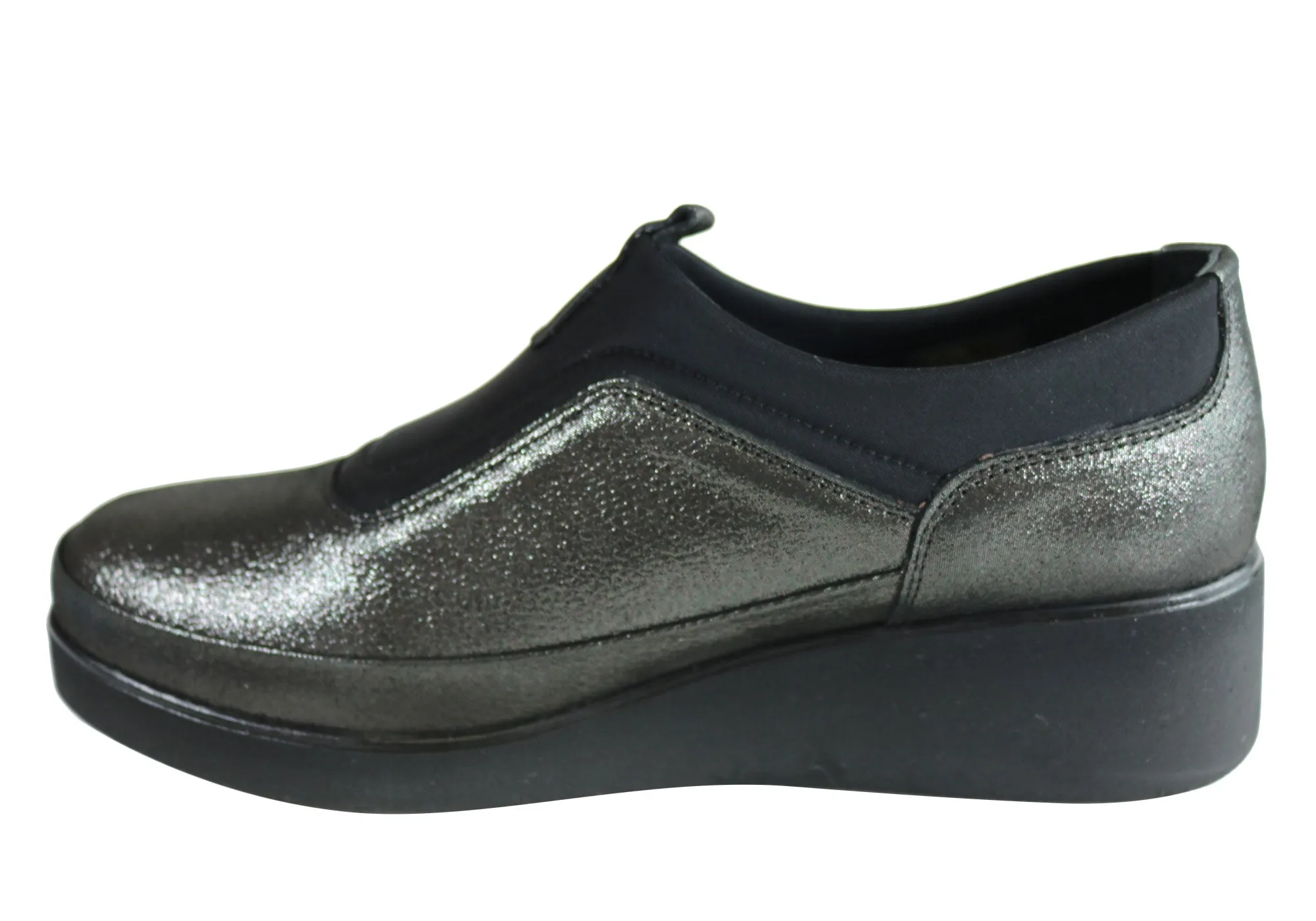 Orizonte Sydney Womens European Comfortable Cushioned Slip On Shoes Orizonte Shoes