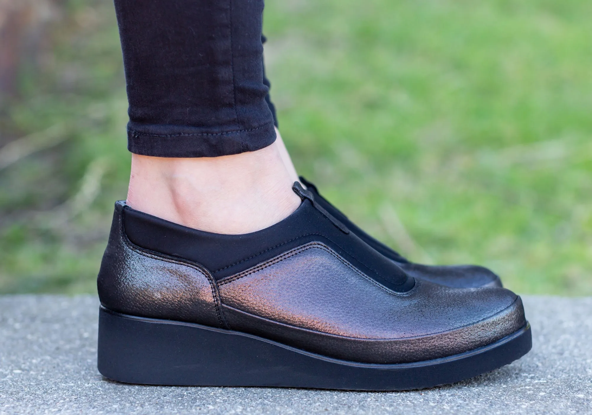 Orizonte Sydney Womens European Comfortable Cushioned Slip On Shoes Orizonte Shoes