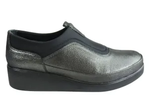 Orizonte Sydney Womens European Comfortable Cushioned Slip On Shoes Orizonte Shoes