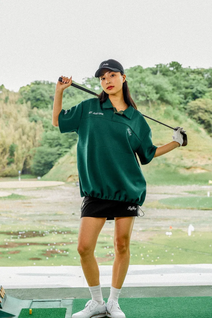 OVER SIZE SQUARE LOGO S/S POLO GREEN