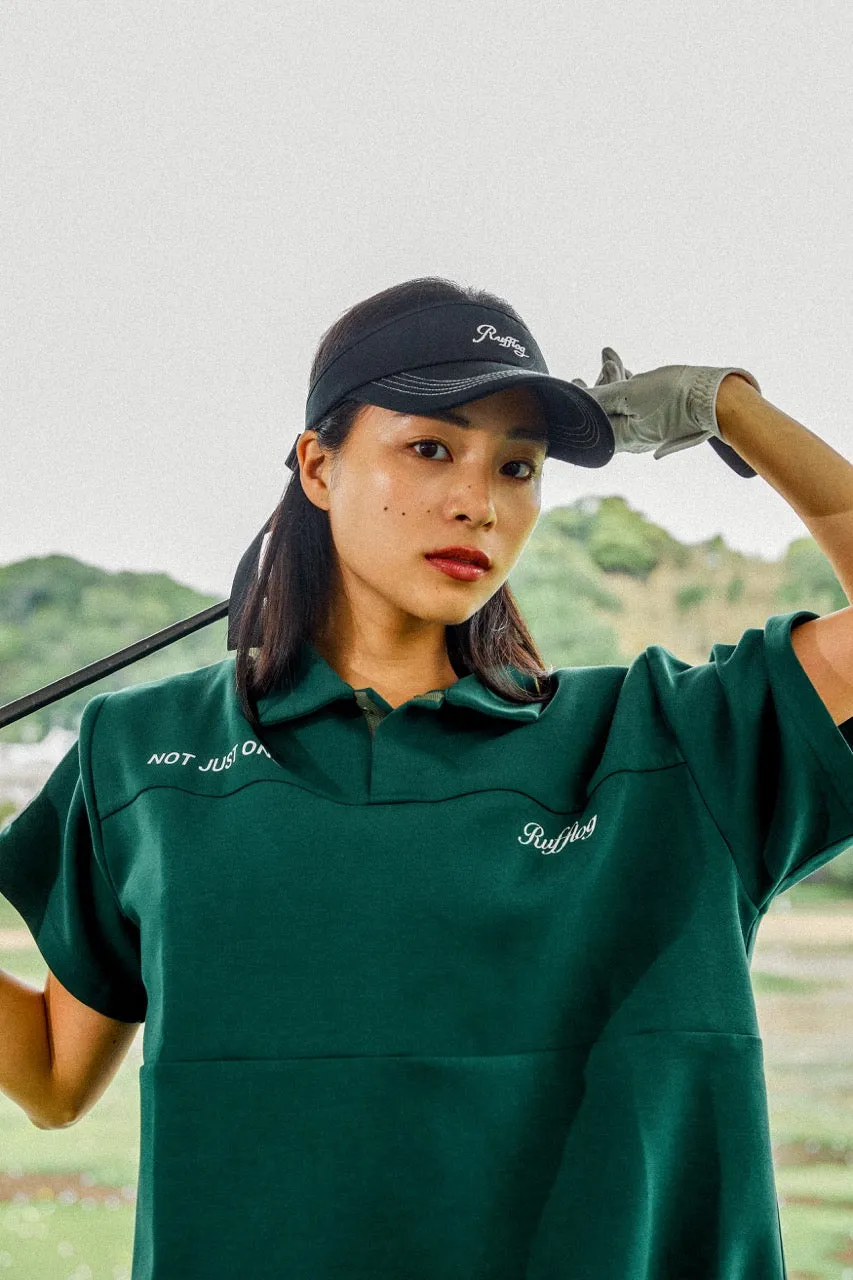 OVER SIZE SQUARE LOGO S/S POLO GREEN