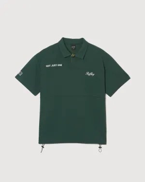 OVER SIZE SQUARE LOGO S/S POLO GREEN