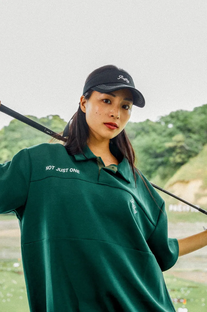 OVER SIZE SQUARE LOGO S/S POLO GREEN