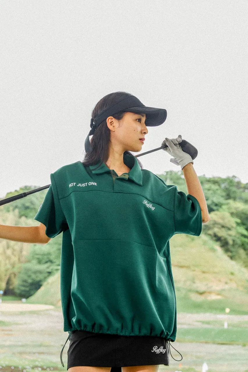 OVER SIZE SQUARE LOGO S/S POLO GREEN